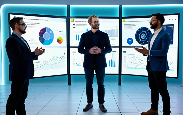 **Image Prompt 1: The Adaptive AI Generalist**
A diverse group of professionals, fully clothed in modern, modest business casual attire, collaboratively interacting with a holographic AI interface in a brightly lit, futuristic innovation lab. Dynamic data visualizations flow seamlessly across the displays, symbolizing the AI's adaptive learning and generalization capabilities across diverse, unseen scenarios. The scene emphasizes seamless, professional human-AI collaboration. safe for work, appropriate content, fully clothed, professional, perfect anatomy, correct proportions, natural pose, well-formed hands, proper finger count, natural body proportions, high-resolution, futuristic, clean design.
