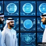 신경망 아키텍처 최적화를 위한 계산 자원 배분 - A highly detailed, futuristic data center scene showing a diverse team of Arab engineers monitoring ...